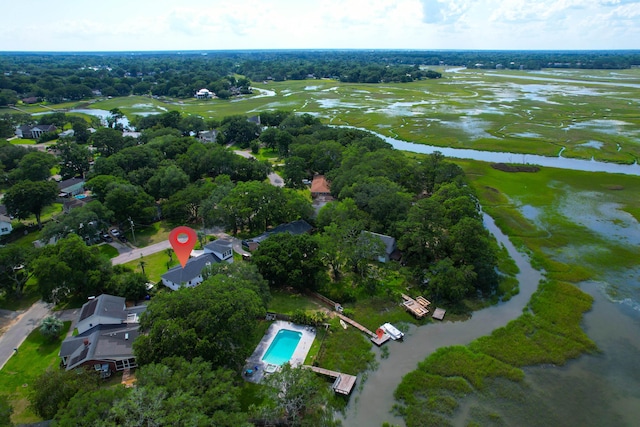 1468 N Relyea Ave, Charleston, SC 29412 - aerial view of property and surrounding area featuring a nearby body of water and nearby suburban area
