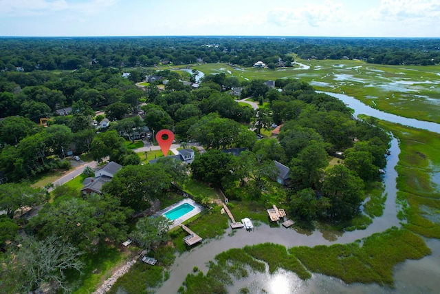1468 N Relyea Ave, Charleston, SC 29412 - aerial view of property and surrounding area with a large body of water