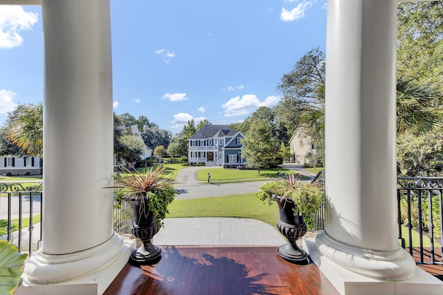 view of patio / terrace with a porch