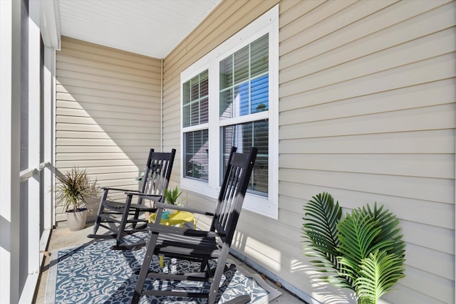 view of patio with covered porch