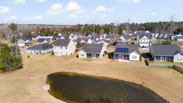 drone / aerial view featuring a residential view