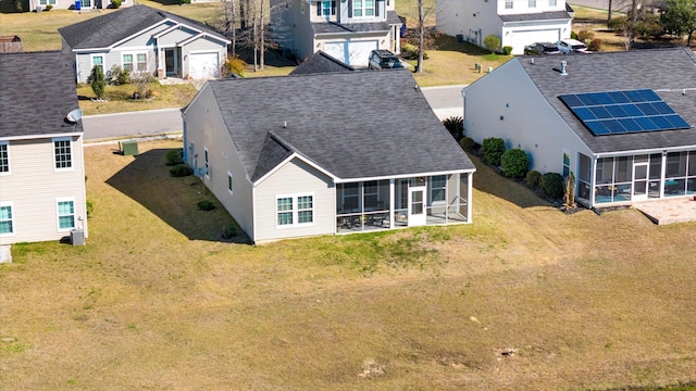 birds eye view of property featuring a residential view