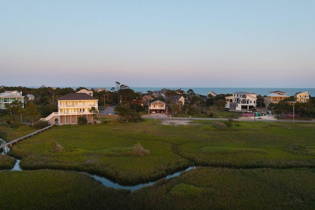 31 W 9th St, Folly Beach, SC 29439 - aerial view at dusk of a water view