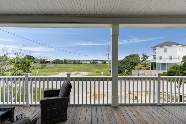 31 W 9th St, Folly Beach, SC 29439 - view of wooden terrace