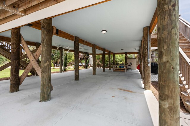 31 W 9th St, Folly Beach, SC 29439 - view of patio with stairway