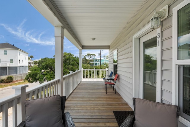 31 W 9th St, Folly Beach, SC 29439 - view of wooden terrace