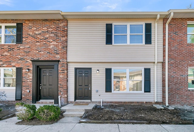 multi unit property with brick siding