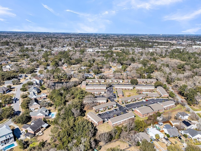 drone / aerial view with a residential view