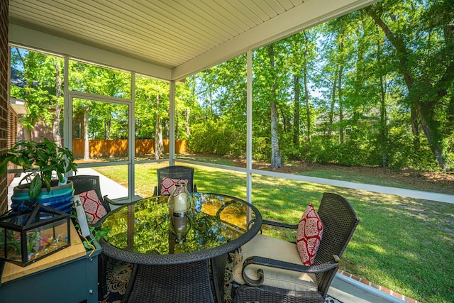 5442 Clearview Dr, North Charleston, SC 29420 - sunroom featuring outdoor dining area and healthy amount of natural light