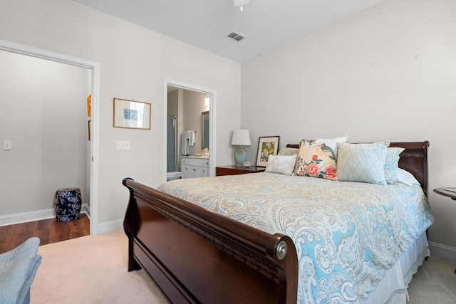 bedroom with ensuite bathroom