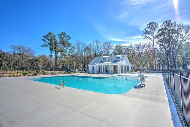 view of pool with a patio area