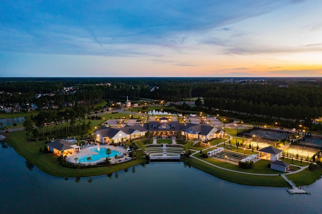 118 Magnolia House Dr, Summerville, SC 29486 - aerial view of a large body of water and a pool