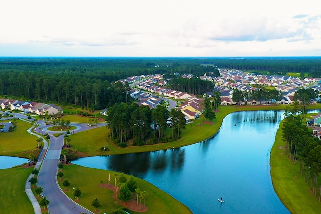 118 Magnolia House Dr, Summerville, SC 29486 - aerial view of residential area with a large body of water and a heavily wooded area