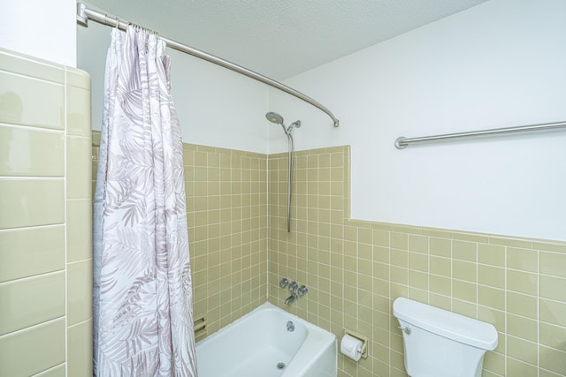 2847 Limestone Blvd, Charleston, SC 29414 - bathroom featuring shower / bath combination with curtain and tile walls