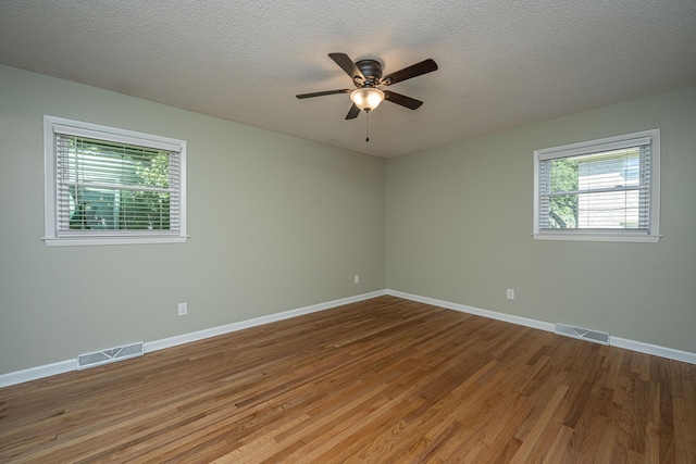 2847 Limestone Blvd, Charleston, SC 29414 - unfurnished room with ceiling fan, wood finished floors, and a textured ceiling