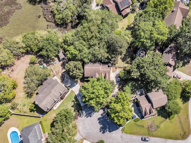 aerial view of residential area