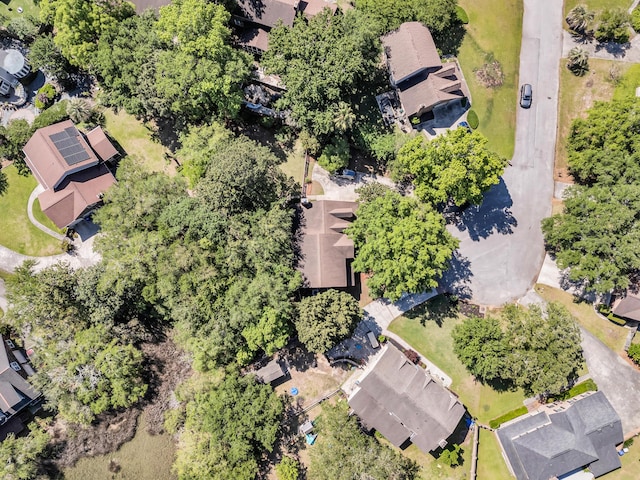 aerial view of residential area