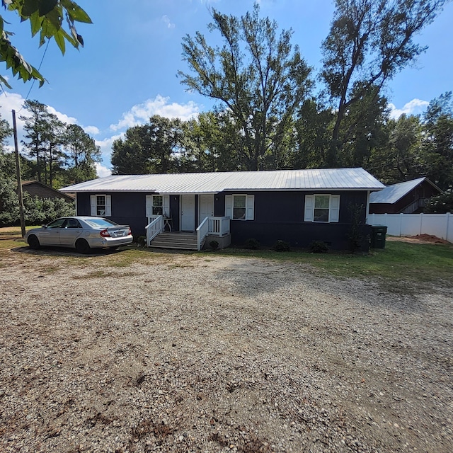 view of ranch-style house