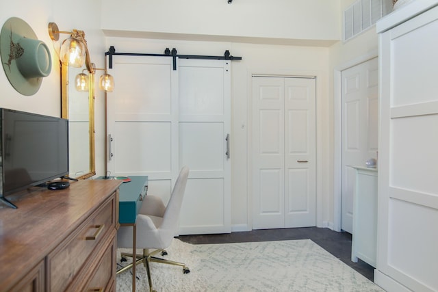 1 Cool Blow St Unit 124, Charleston, SC 29403 - office area with a barn door