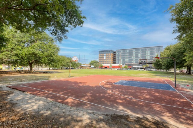 1 Cool Blow St Unit 124, Charleston, SC 29403 - view of sport court featuring community basketball court and a lawn