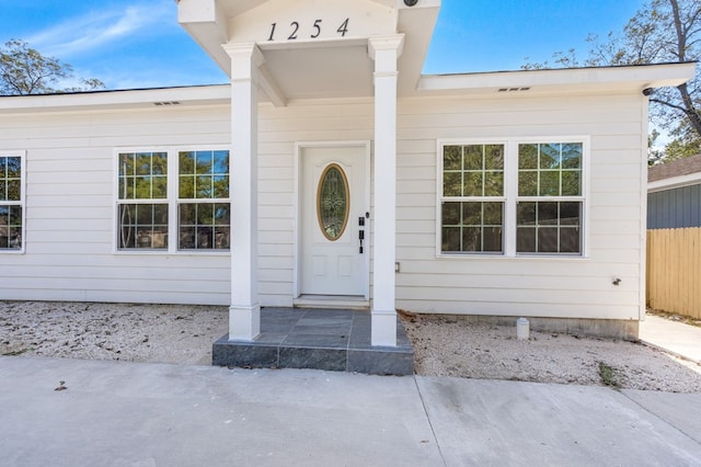 view of property entrance