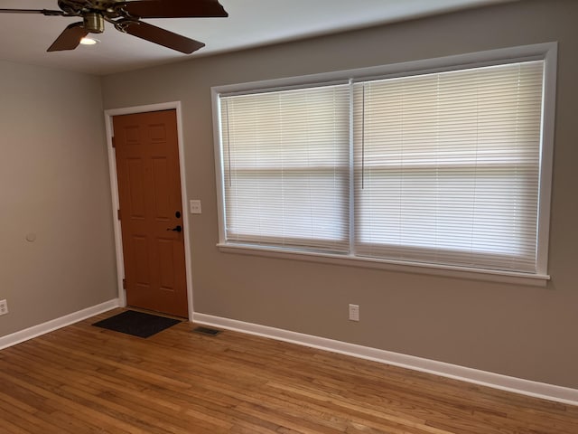 105 Pandora Dr, Goose Creek, SC 29445 - entrance foyer featuring baseboards, light wood-style floors, and a ceiling fan