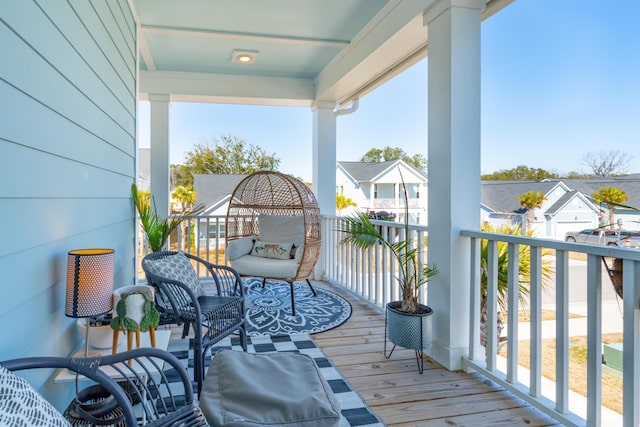 view of balcony