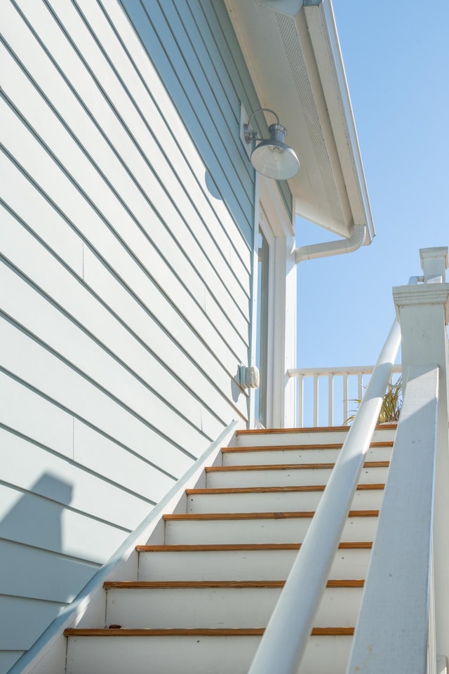 view of stairway