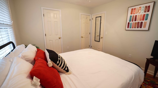 bedroom featuring wood-type flooring