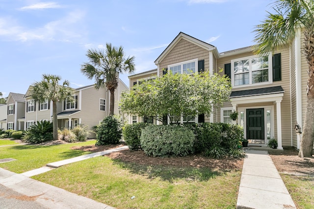 4823 Shady Tree Ln, Summerville, SC 29485 - townhome / multi-family property featuring a front yard