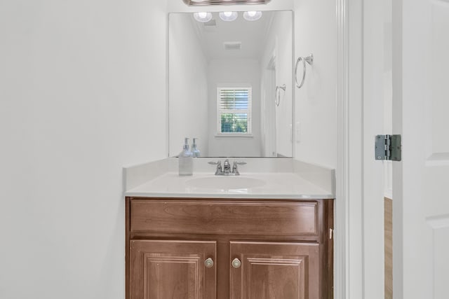 4823 Shady Tree Ln, Summerville, SC 29485 - bathroom featuring vanity and ornamental molding