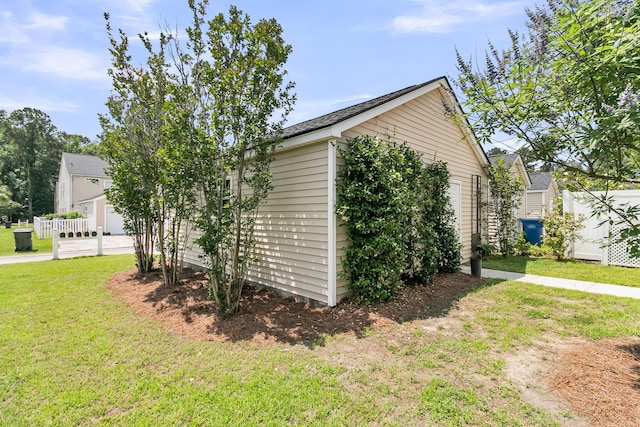 4823 Shady Tree Ln, Summerville, SC 29485 - view of home's exterior with a lawn