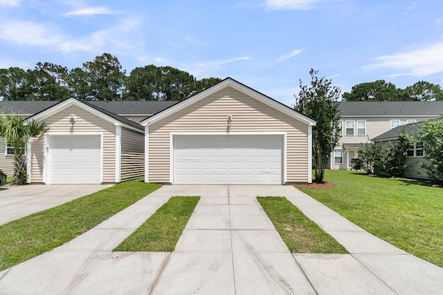 4823 Shady Tree Ln, Summerville, SC 29485 - view of front facade with a front lawn, a garage, and concrete driveway