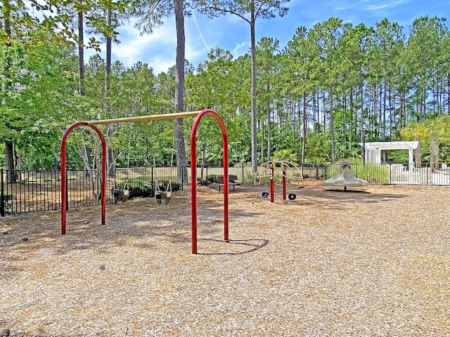 4823 Shady Tree Ln, Summerville, SC 29485 - community jungle gym featuring view of scattered trees