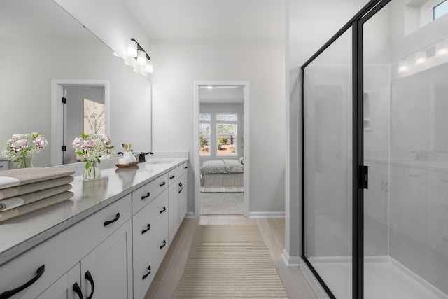 137 Winding Grove Ln, Moncks Corner, SC 29461 - ensuite bathroom featuring double vanity and a stall shower