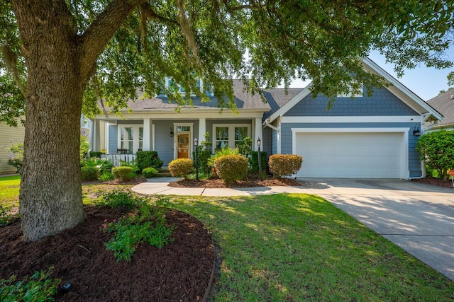185 Red Leaf Blvd, Moncks Corner, SC 29461 - view of front facade featuring a garage, concrete driveway, a porch, and a front lawn