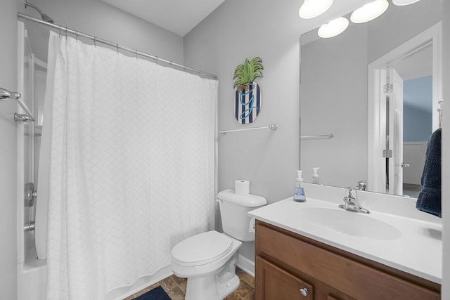 185 Red Leaf Blvd, Moncks Corner, SC 29461 - bathroom featuring vanity, toilet, and shower / tub combo with curtain