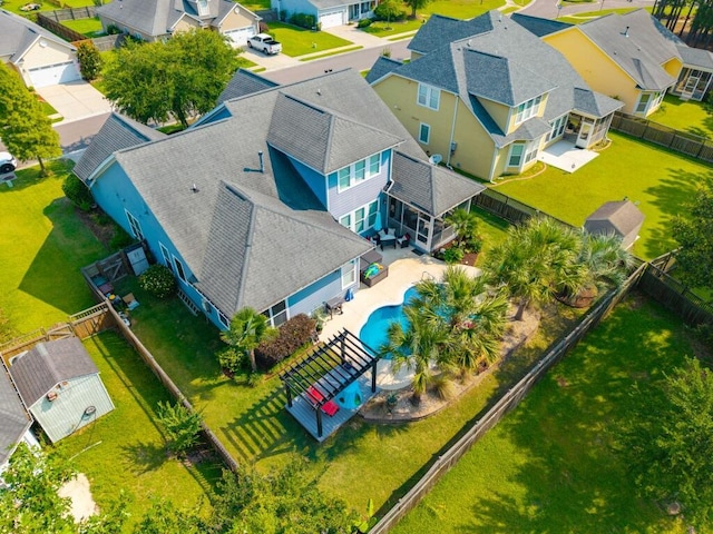 185 Red Leaf Blvd, Moncks Corner, SC 29461 - aerial view of residential area with a pool area