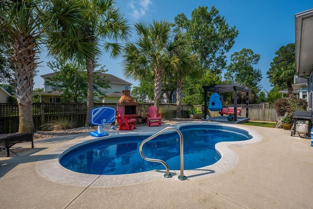185 Red Leaf Blvd, Moncks Corner, SC 29461 - view of pool featuring a patio, grilling area, and a pergola