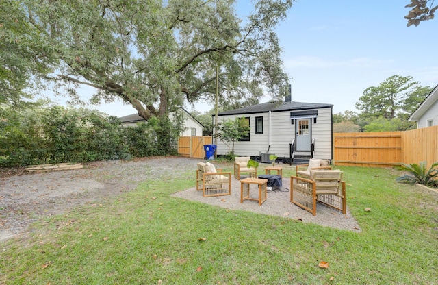 2317 Kent Ave, North Charleston, SC 29405 - view of yard featuring a fire pit and entry steps