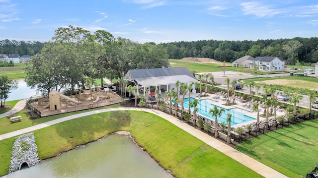 1816 Casein St, Summerville, SC 29483 - birds eye view of property featuring a water view