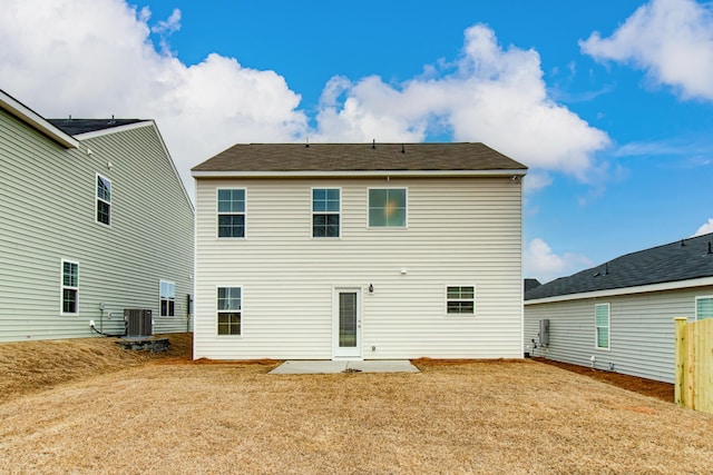 1816 Casein St, Summerville, SC 29483 - back of house featuring a lawn, fence, cooling unit, and a patio area