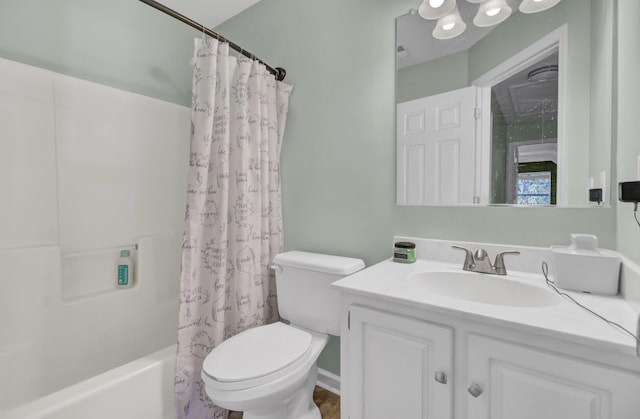 1600 Windsor Ln, Moncks Corner, SC 29461 - bathroom with vanity, toilet, and shower / tub combo