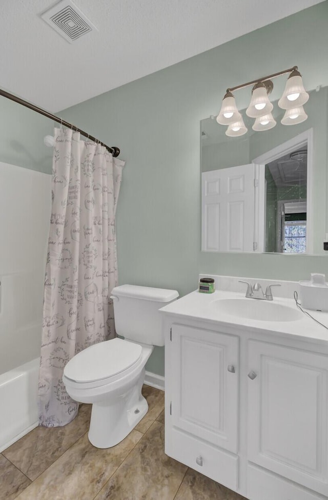 1600 Windsor Ln, Moncks Corner, SC 29461 - full bath with toilet, shower / bath combination with curtain, vanity, and tile patterned flooring
