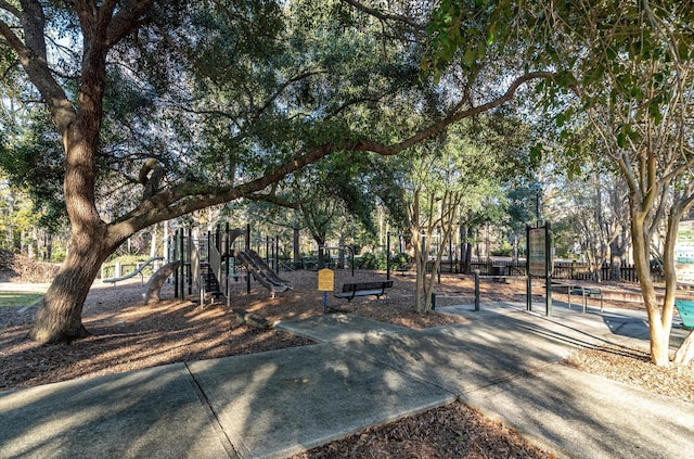 surrounding community featuring a playground