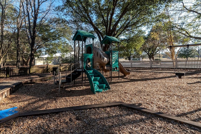 view of jungle gym