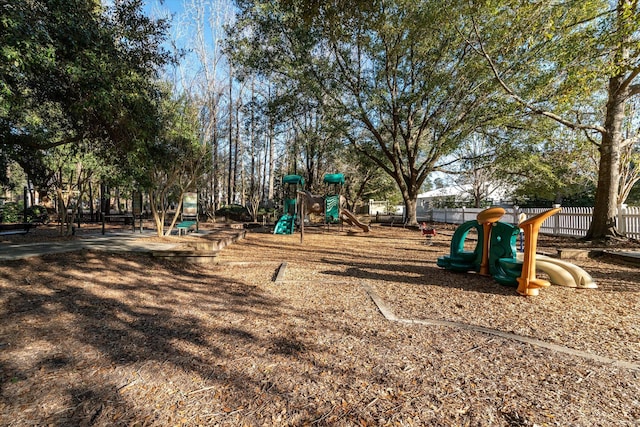 view of jungle gym