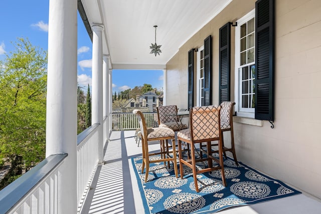 view of balcony