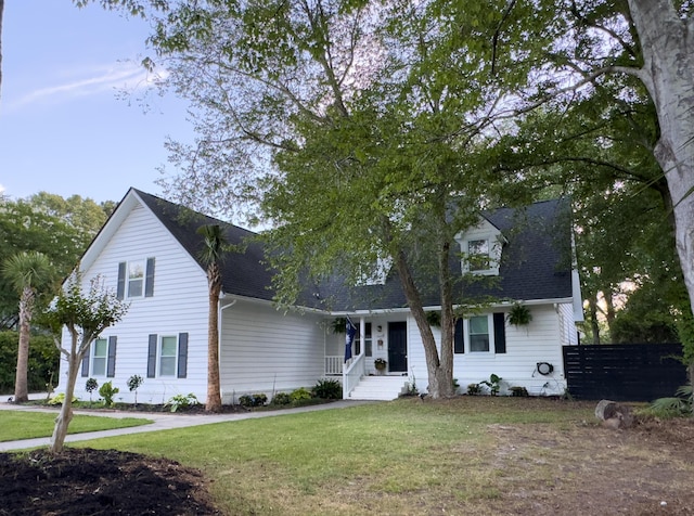 27 Fitzroy Dr, Charleston, SC 29414 - view of front of property with roof with shingles, a front lawn, and a porch