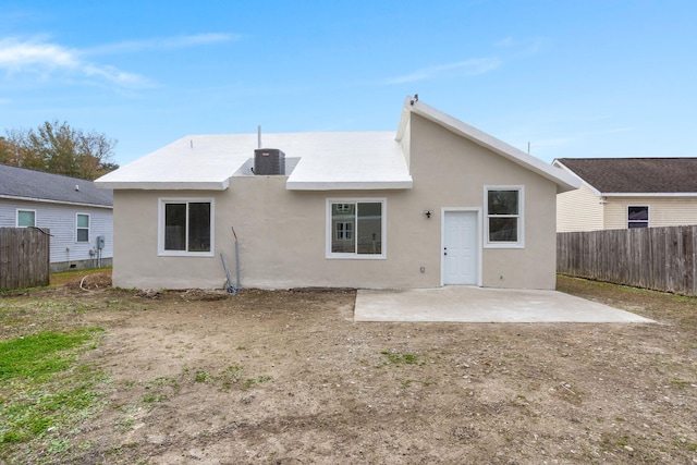 rear view of house featuring a patio area